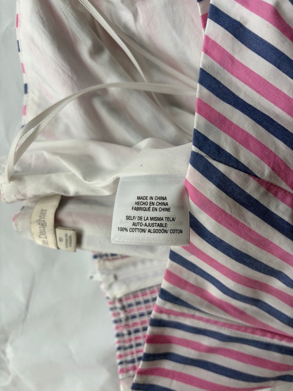 Favorite Daughter Lanai Pink Blue Striped Strapless Corset Bustier Top 10 NWOT - Picture 8 of 9